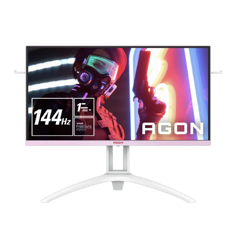 AOC AGON AG273FXR 27" 144Hz FHD Gaming Monitor - White/Pink - شاشة